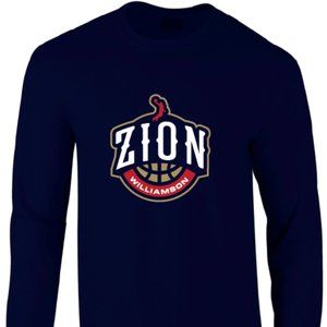 Pelicans Zion Williamson Long Sleeve Logo T-Shirt
